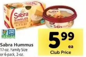 Safeway Sabra Hummus 17 oz offer