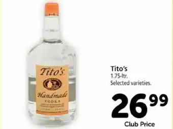 Safeway Tito's 1.75 Liter offer