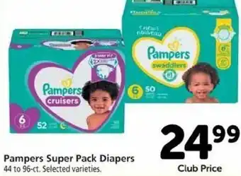 Safeway Pampers Super Pack Diapers offer