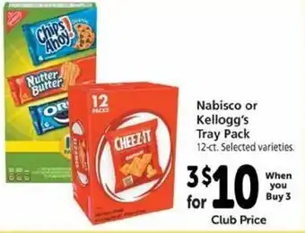 Safeway Nabisco or Kellogg's Tray Pack offer