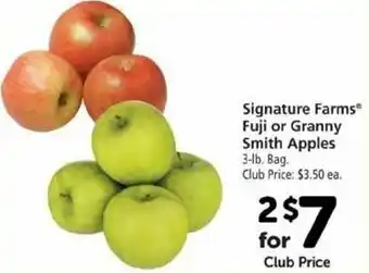 Safeway Signature Farms Fuji or Granny Smith Apples offer