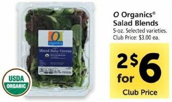 Safeway O Organics Salad Blends offer