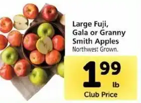 Safeway Large Fuji, Gala or Granny Smith Apple offer