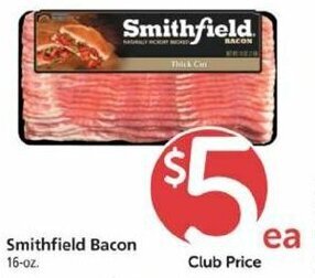 Safeway Smithfield Bacon 16 oz offer
