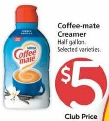 Safeway Coffee-Mate Creamer offer