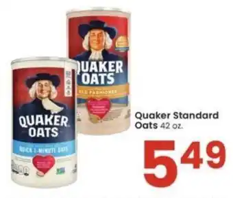 Albertsons Quaker Standard Oats 42 oz. offer