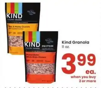 Albertsons Kind Granola 11 oz. offer