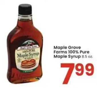 Albertsons Maple Grove Farms 100% Pure Maple Syrup 8.5 oz. offer
