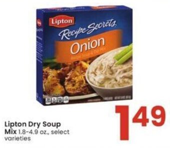 Albertsons Lipton Dry Soup Mix 1.8-4.9 oz. offer