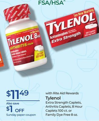 Rite Aid Tylenol offer
