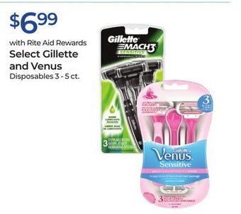 Rite Aid Select gillette and venus offer