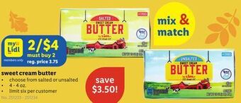 Lidl Sweet cream butter offer