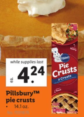 Lidl Pillsbury™ pie crusts offer