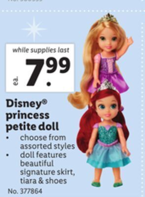 Lidl Disney® princess petite doll offer
