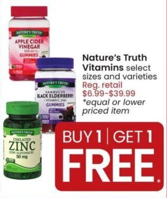 Albertsons Nature's Truth Vitamins offer