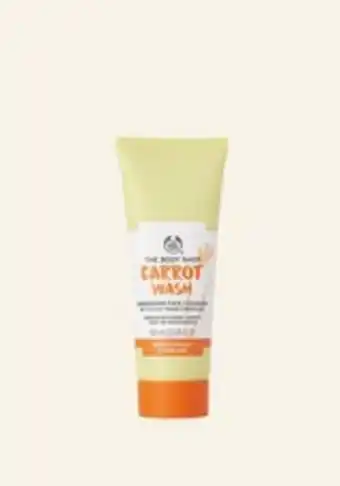 The Body Shop Carrot wash energizing face cleanser offer