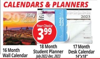 Ocean State Job Lot Calendars & planners offer