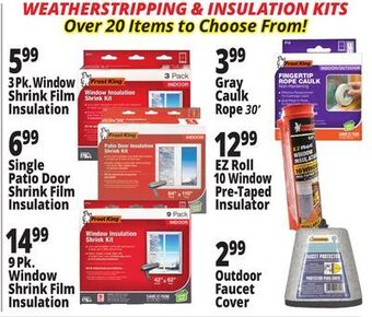 Ocean State Job Lot Weatherstripping & insulation kits offer