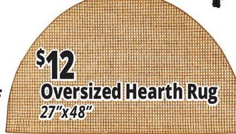 Ocean State Job Lot Oversized hearth rug offer
