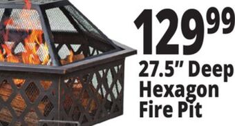 Ocean State Job Lot 27.5" deep hexagon fire pit offer