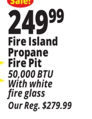 Ocean State Job Lot Fire island propane fire pit offer