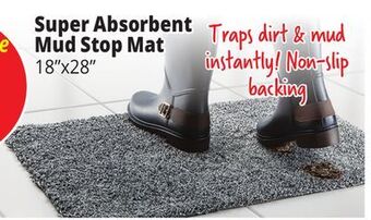 Ocean State Job Lot Super absorbent mud stop mat offer