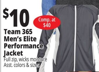 Ocean State Job Lot Team 365 men's elite performance jacket offer