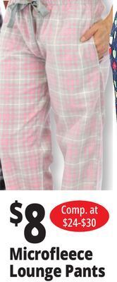 Ocean State Job Lot Microfleece lounge pants offer