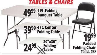 Ocean State Job Lot Tables & chairs offer