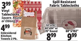 Ocean State Job Lot Tablecloths offer