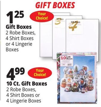 Ocean State Job Lot Gift boxes offer
