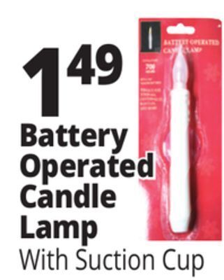 Ocean State Job Lot Battery operated candle lamp offer