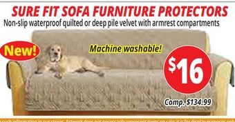 Ocean State Job Lot Sure fit sofa furniture protectors offer