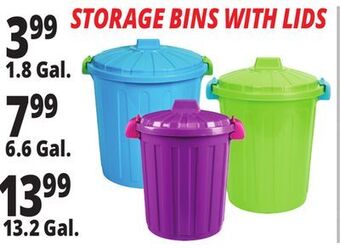 Ocean State Job Lot Storage bins with lids offer
