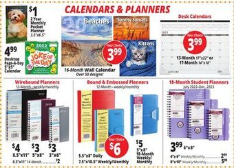 Ocean State Job Lot Calendars & planners offer