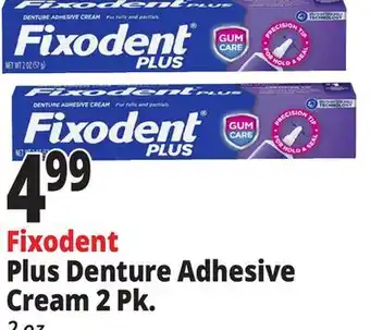 Ocean State Job Lot Fixodent plus denture adhesive cream 2 pk. offer