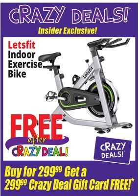 Ocean State Job Lot Letsfit indoor exercise bike offer
