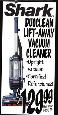 Ollie's Shark® duoclean lift-away vacuum cleaner offer