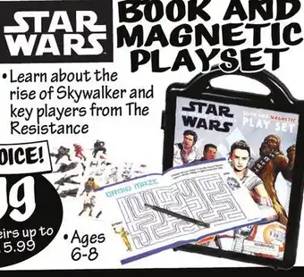 Ollie's Star wars® book and magnetic playset offer