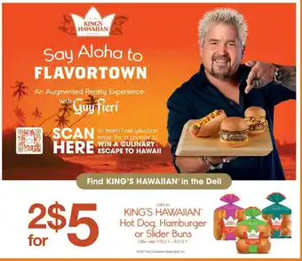 ACME King's Hawaiian Hot Dog, Hamburger Or Slider Buns offer