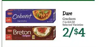 Harris Teeter Dare Crackers offer
