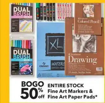 JOANN Fine Art Markers & Fine Art Paper Pads offer