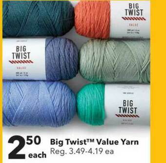 JOANN Big Twist Value Yarn offer