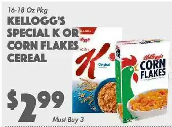 The Food Emporium Kellogg's Special K Or Corn Flakes Cereal offer
