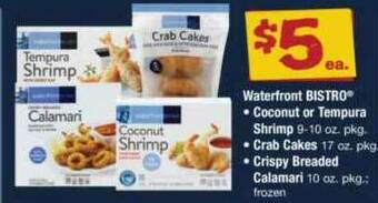 ACME Waterfront Bistro Coconut Or Tempura Shrimp, Crab Cakes, Crispy Breaded Calamari offer