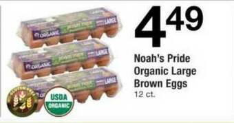 ACME Noah's Pride Organic Large Brown Eggs offer