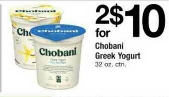 ACME Chobani Greek Yogurt offer