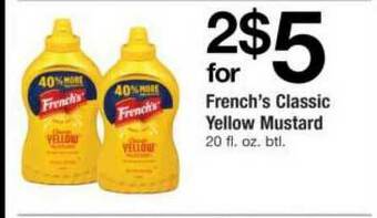 ACME French's Classic Yellow Mustard offer