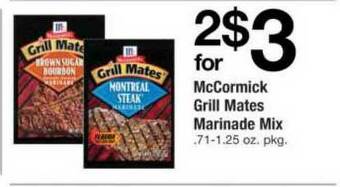 ACME Mccormick Grill Mates Marinade Mix offer