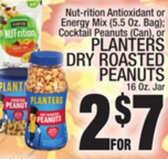C Town Planters dry roasted peanuts 16 oz. jar offer